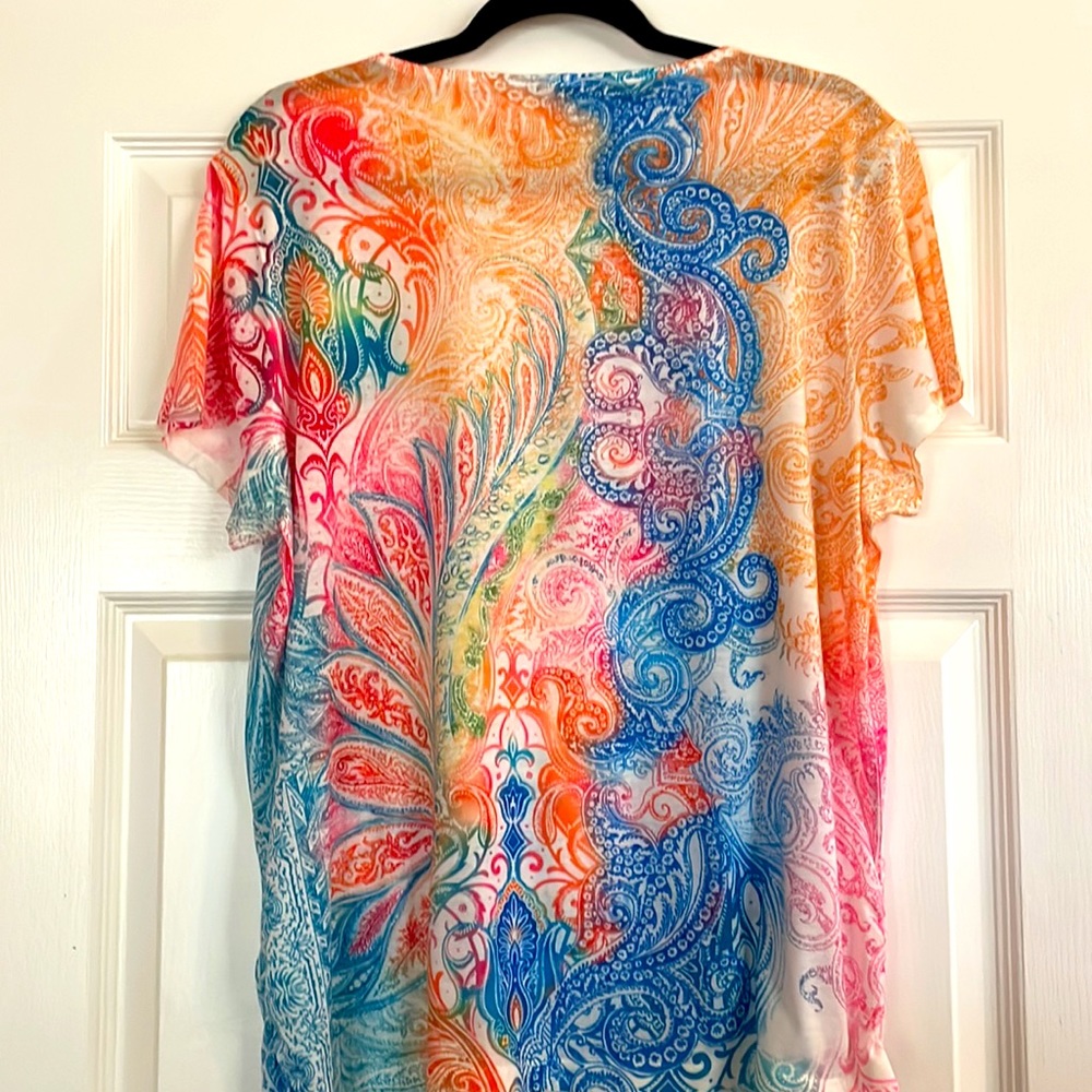 CHICOS Vibrant Top - Picture 2 of 6